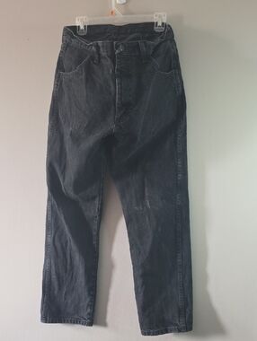 Rustler Men's Relaxed Black Denim Jeans